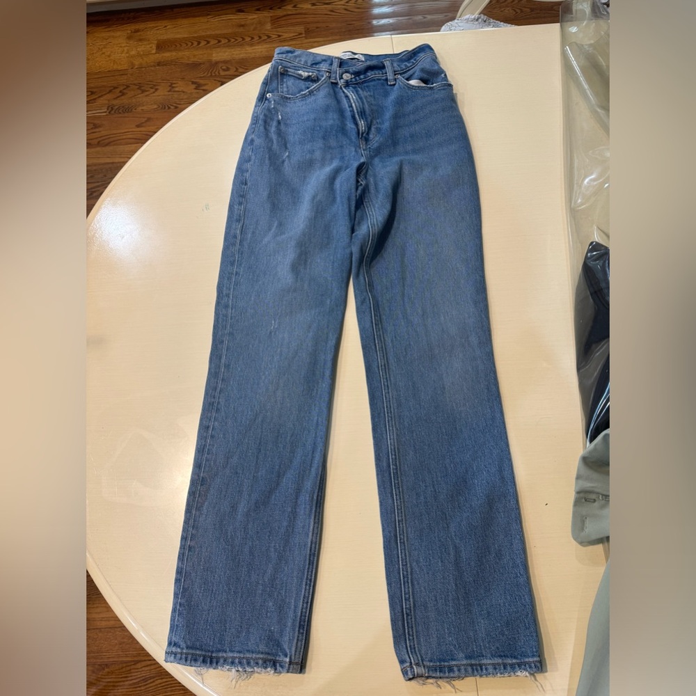 Abercrombie 90s Straight Ultra High Rise Jeans Curve Love
